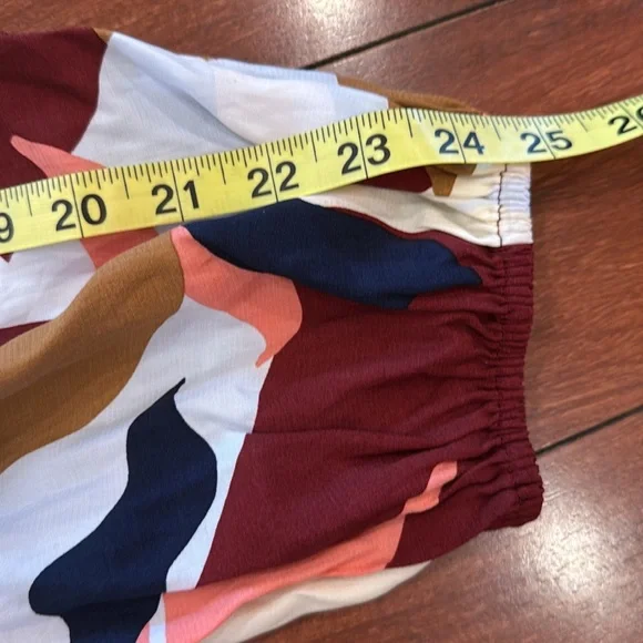 NWT Women's Long Sleeve Crepe Maxi A-Line Dress - A New Day™ Red Floral XXL - Picture 12 of 12